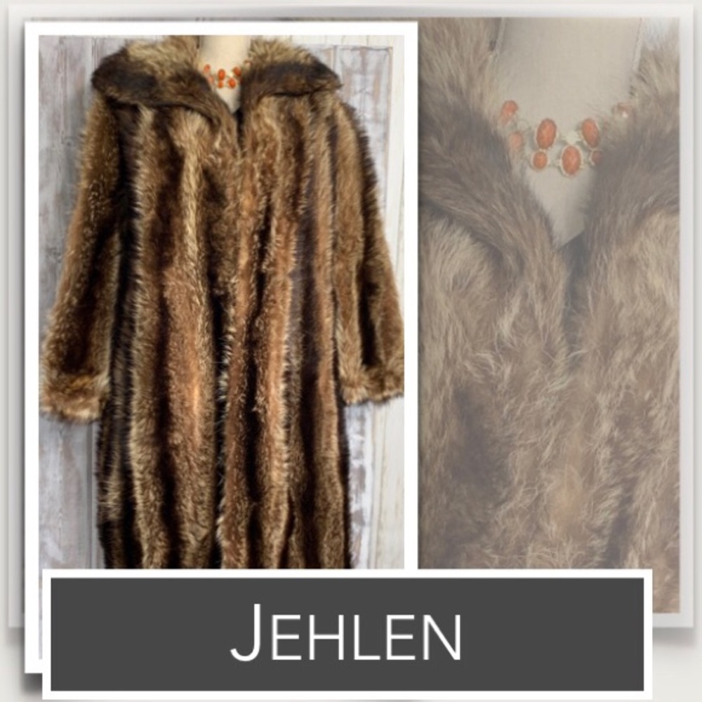 Jehlen Full-Length Fox Fur Coat Artisan French Furrier (Size XL 14) Dry-Cleaned